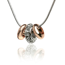 Bronze & Silver Gem Necklace