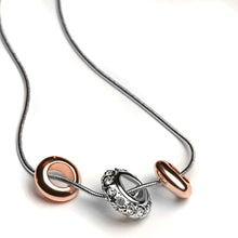 Bronze & Silver Gem Necklace